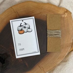 Halloween Gift Tags Handmade Set of 10 with HempTwine Halloween Party Favor Tags